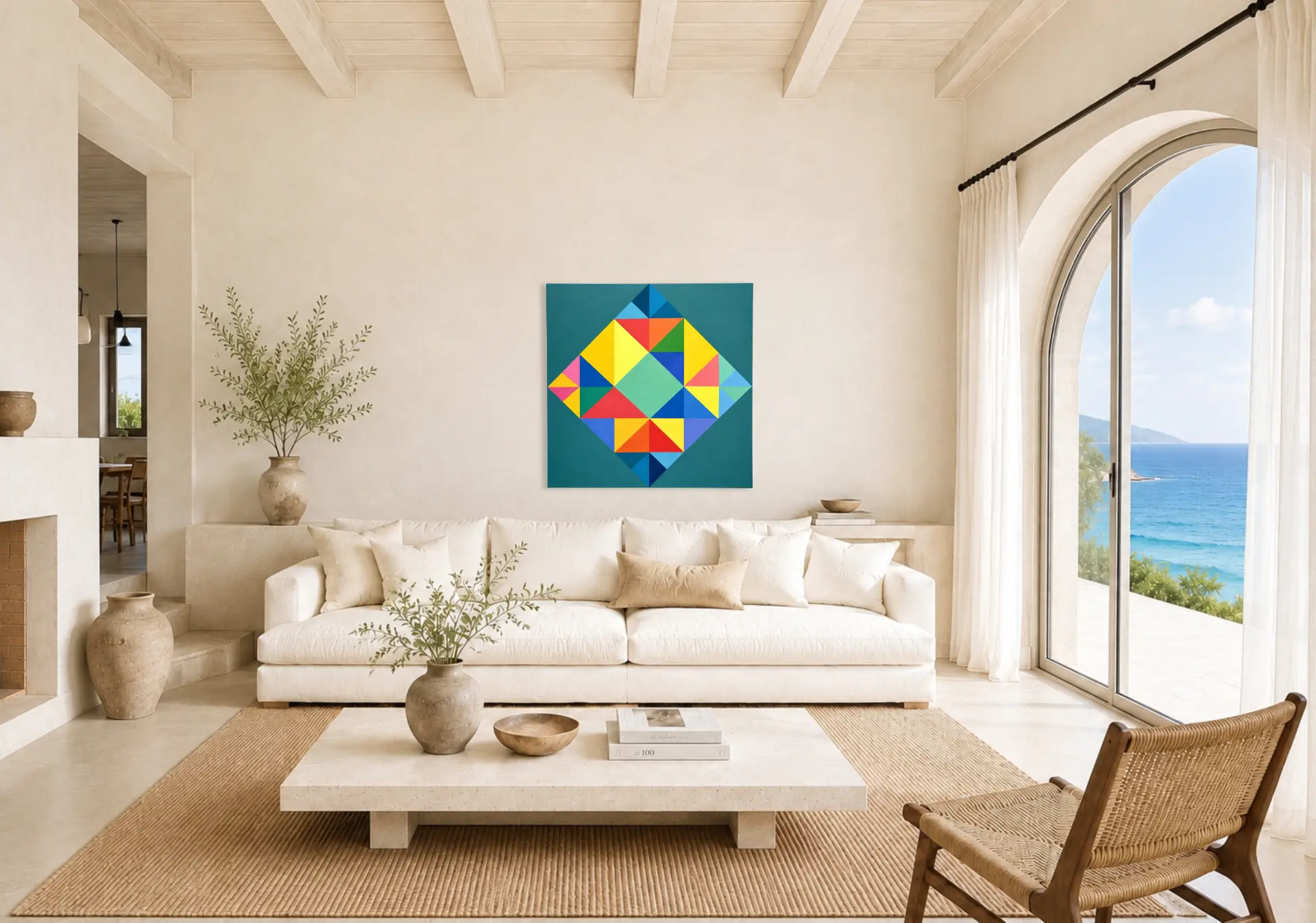 Spring shown in a room setting