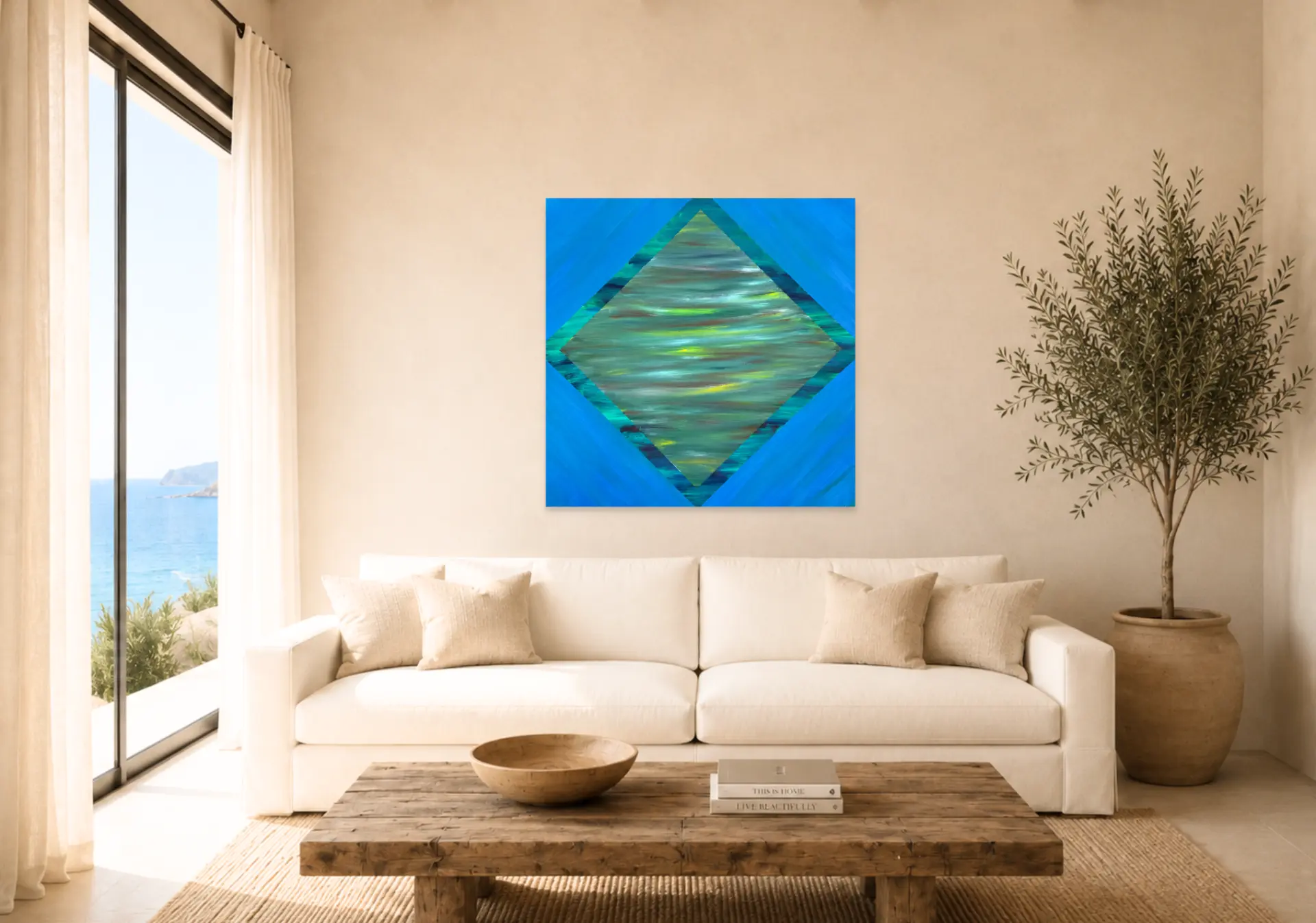Nighttime Blues shown in a room setting