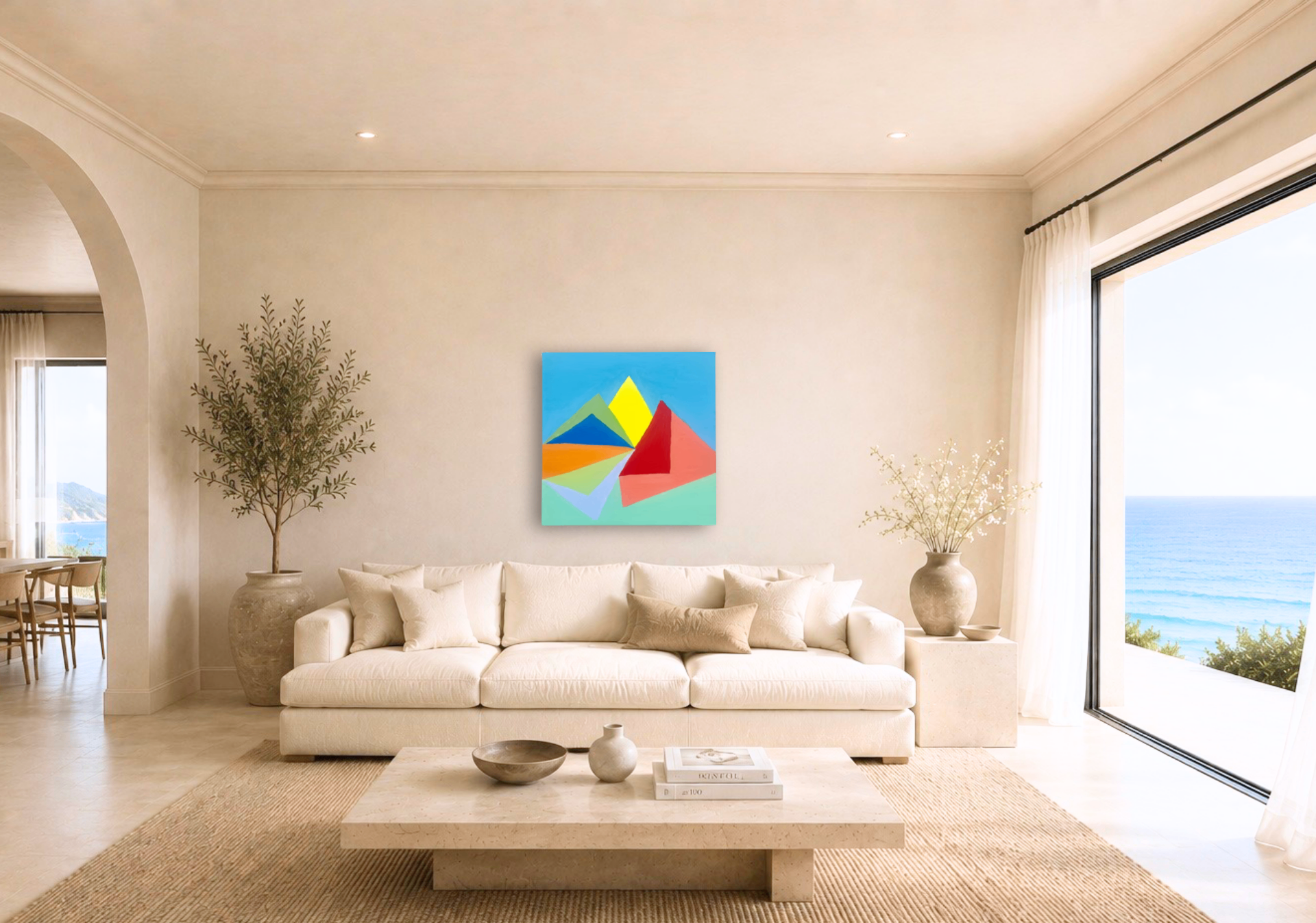 Outer Landscape shown in a room setting