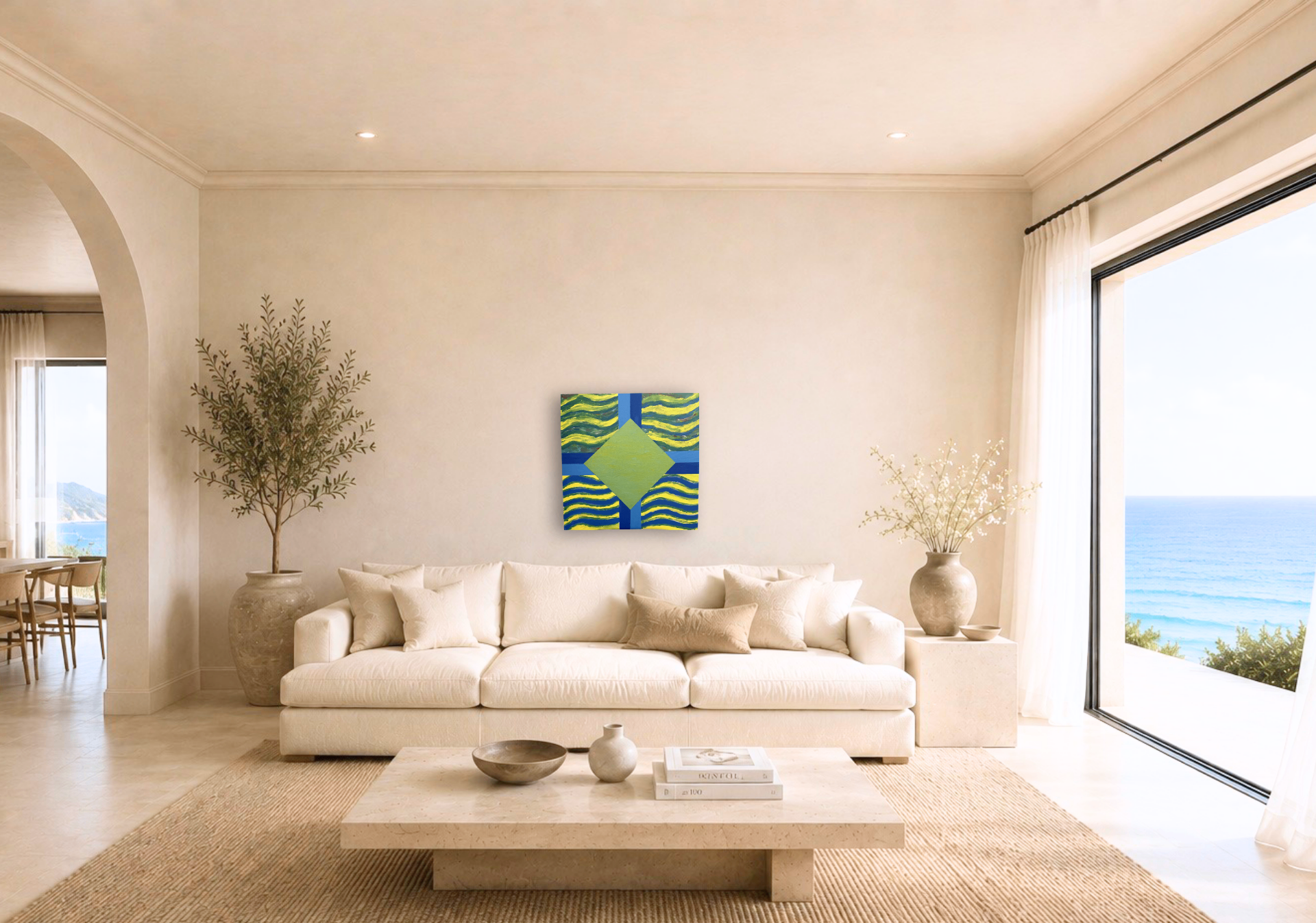 Beach Time shown in a room setting