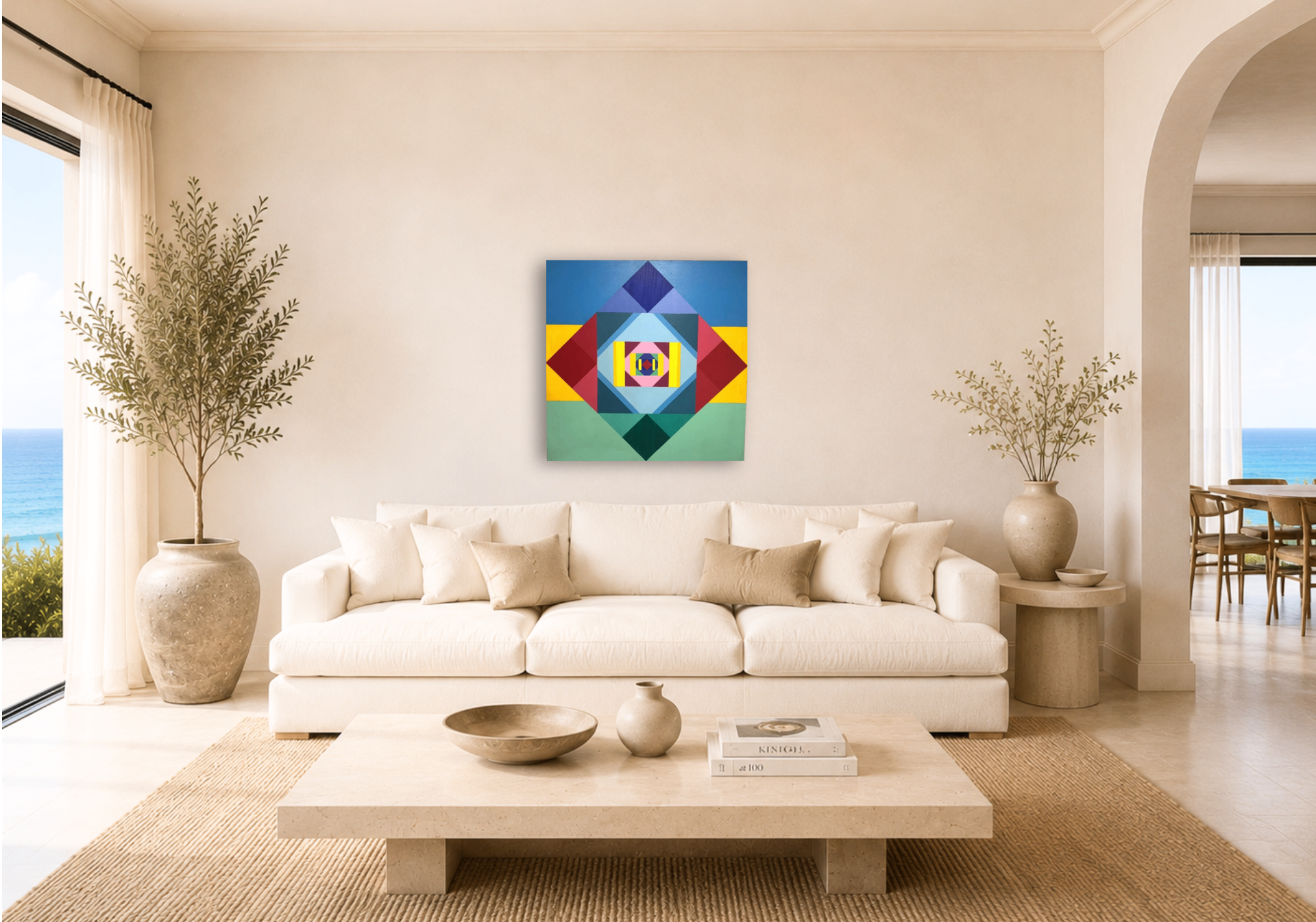 Untitled shown in a room setting