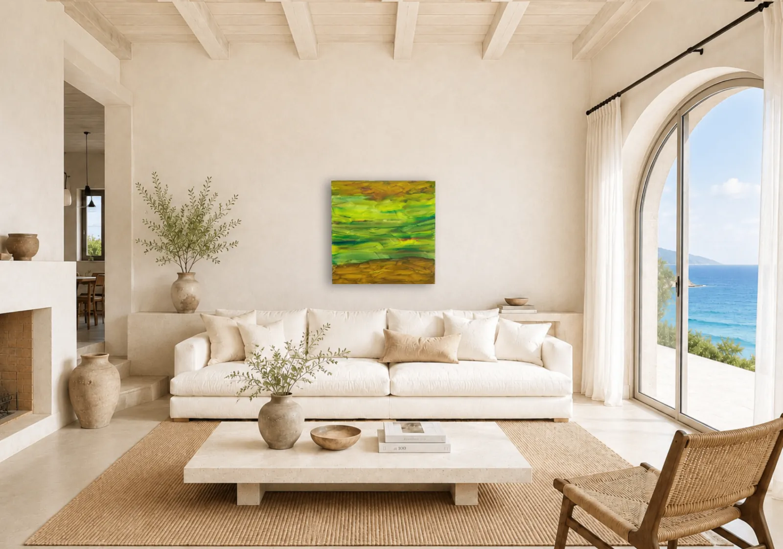 Green Horizon shown in a room setting