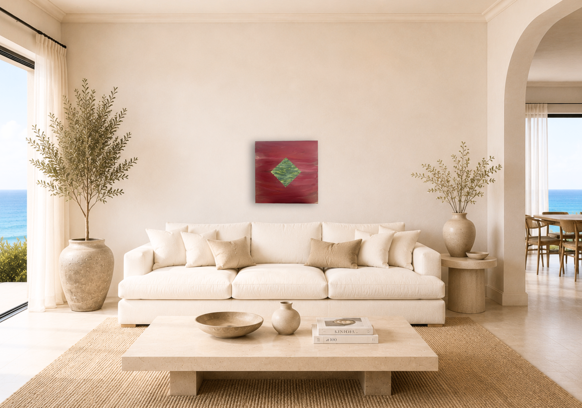 Floating shown in a room setting