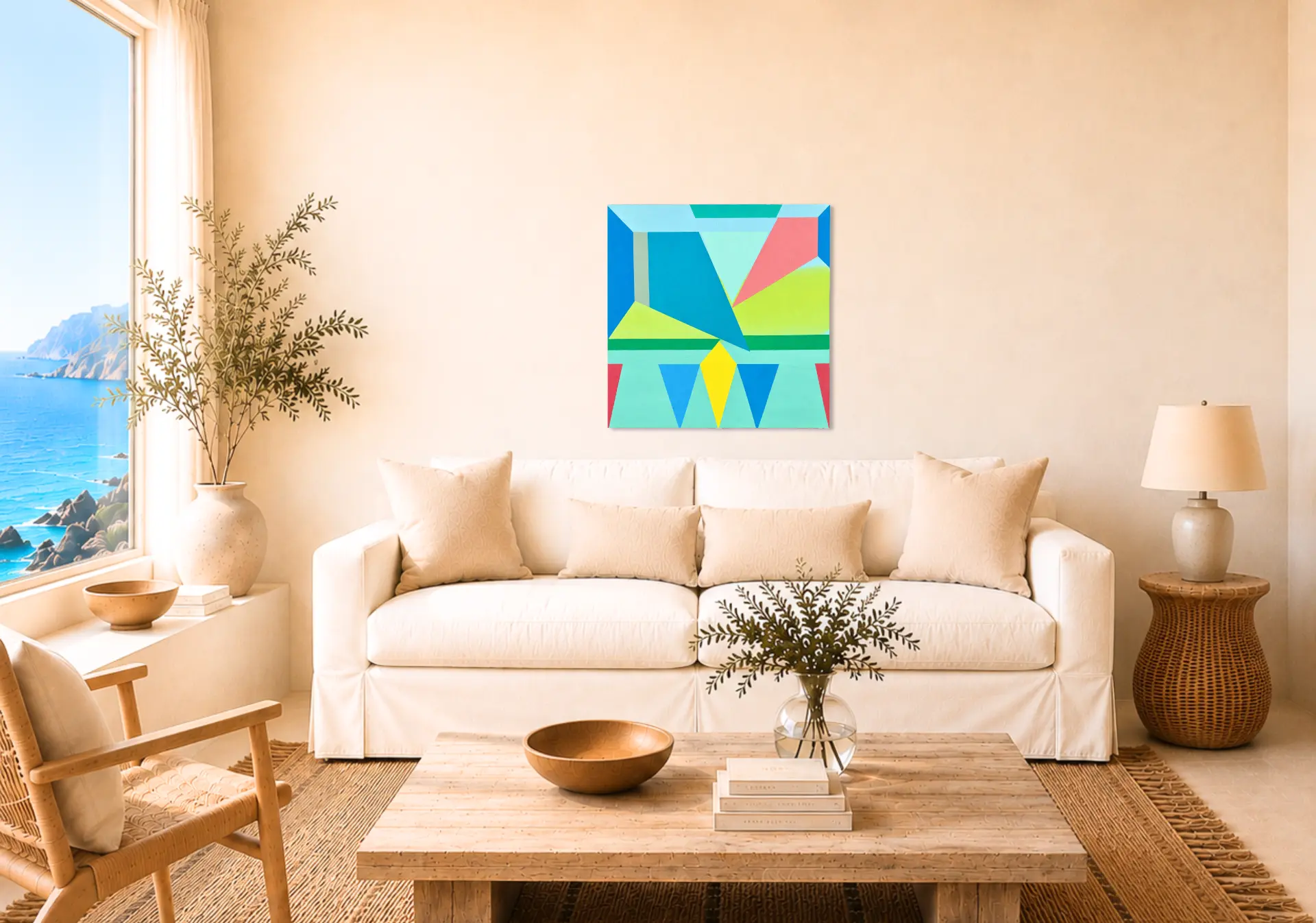 Flight shown in a room setting