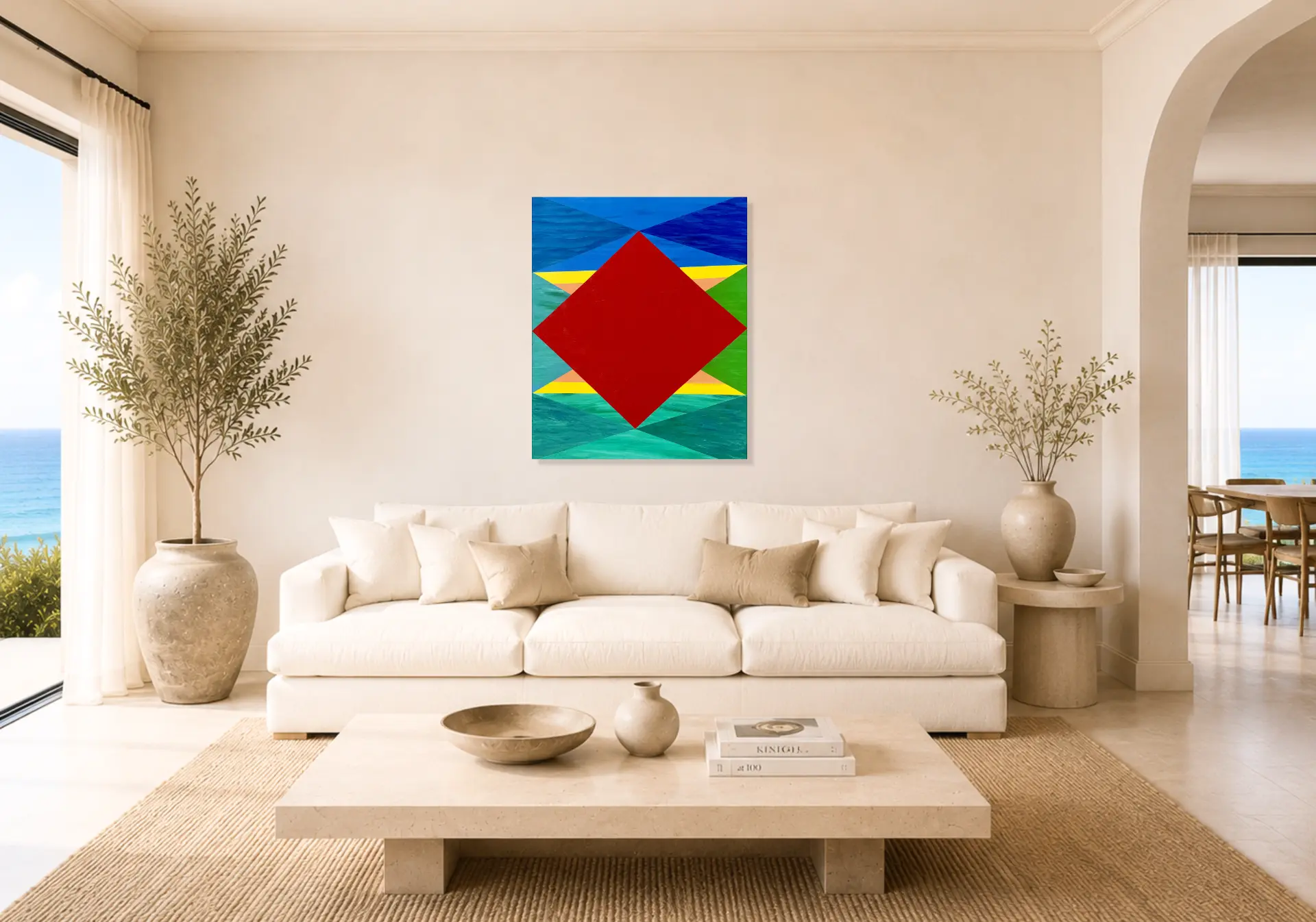 Beyond The Red Mountain shown in a room setting