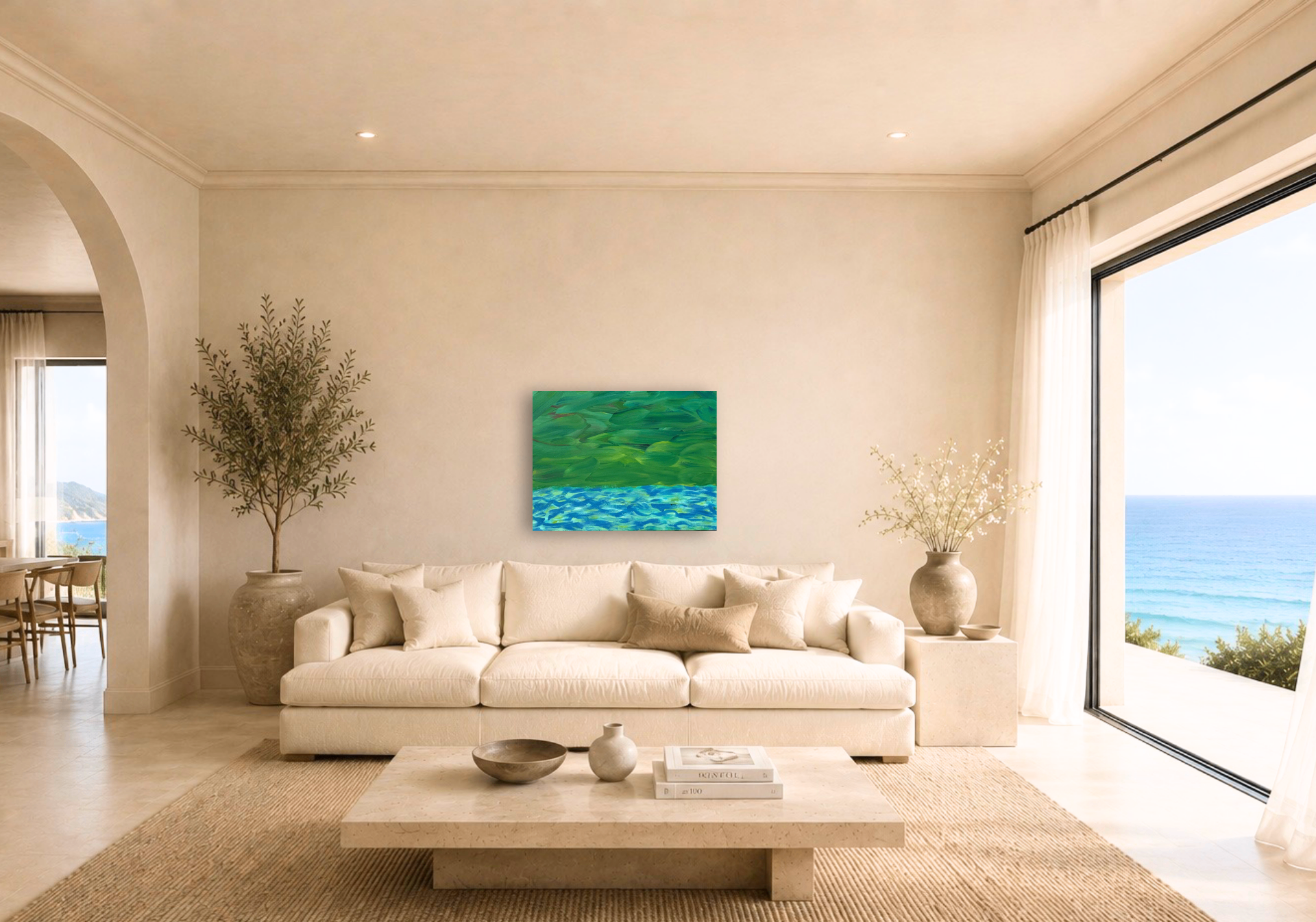 Green Divide shown in a room setting