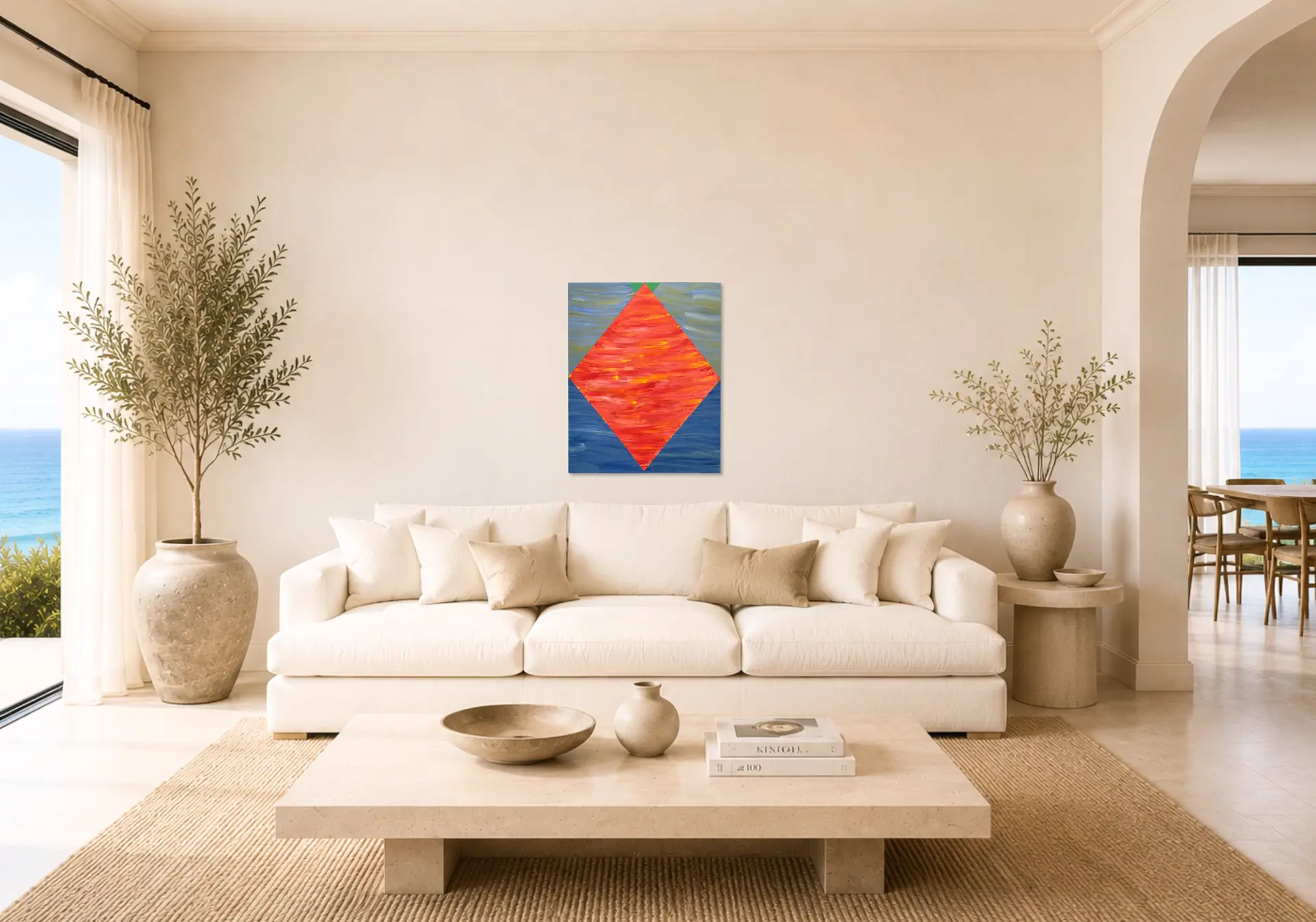 Venus shown in a room setting