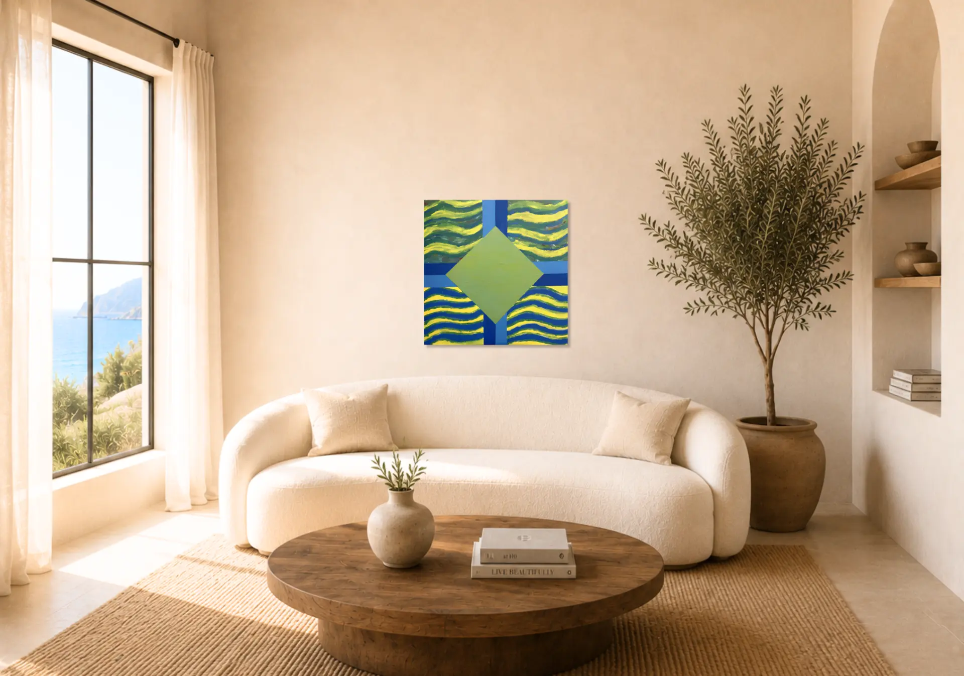 Beach Time shown in a room setting